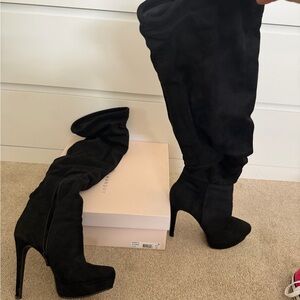 Chinese Laundry Black Heeled Boots